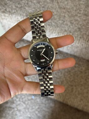Raymond Weil Men's Stainless Steel Watch Black Dial